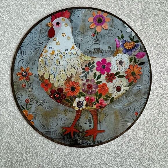 Chickens Farm Metal Sign Home Decor NEW Gift FAST SHIP - Picture 1 of 2